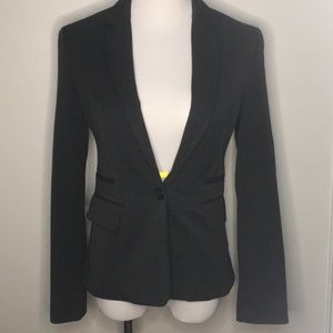 Express One Button Blazer in Gray, Size 0